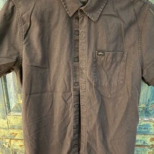 Men's Black Button-Up Shirt